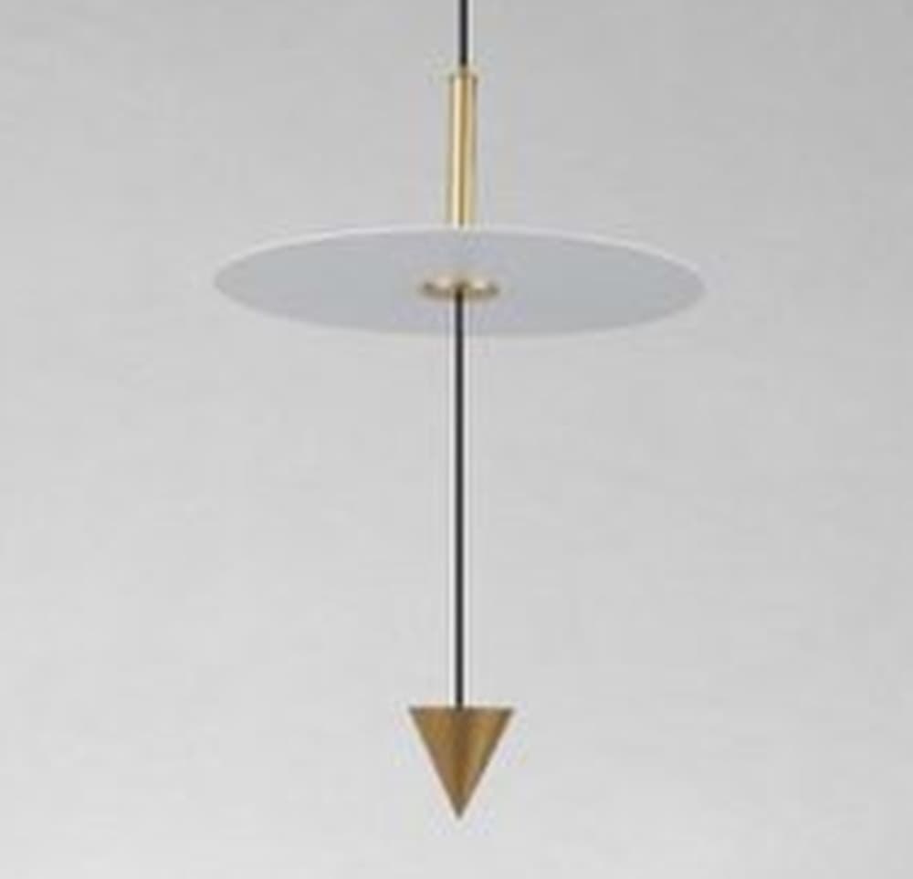 LAMPADARIO A SOSPENSIONE LAMPADA 12W LUCE LED 6500K DISCO BIANCO Ø23CM CONO ORO 33023 in Lampade a sospensione Trade Shop italia - Napoli, commercioVirtuoso.it