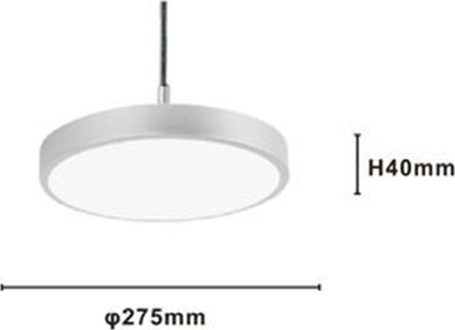 LAMPADARIO A SOSPENSIONE LED 40W ARGENTO CERCHIO TONDO MODERNO MINIMAL LUCE 6500K 32941 in Lampade a sospensione Trade Shop italia - Napoli, commercioVirtuoso.it