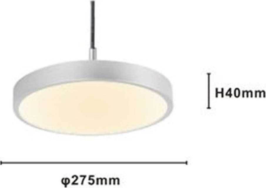 LAMPADARIO A SOSPENSIONE LED 40W ARGENTO CERCHIO TONDO MODERNO MINIMAL LUCE 4000K 32934 in Lampade a sospensione Trade Shop italia - Napoli, commercioVirtuoso.it