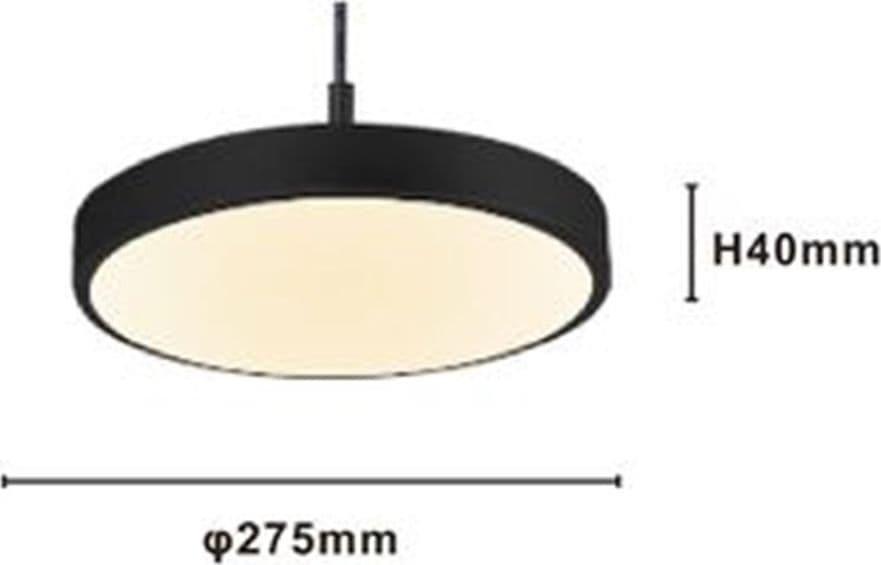 LAMPADARIO A SOSPENSIONE LED 40W NERO CERCHIO TONDO MODERNO MINIMAL LUCE 4000K 32897 in Lampade a sospensione Trade Shop italia - Napoli, commercioVirtuoso.it