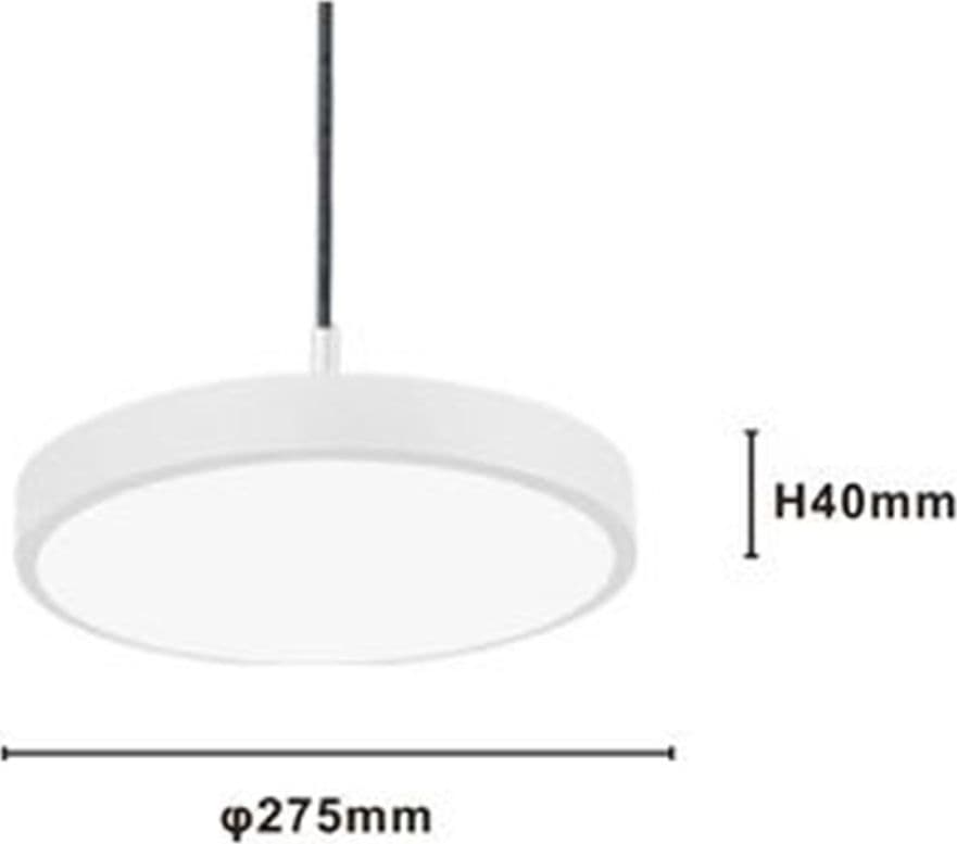 LAMPADARIO A SOSPENSIONE LED 40W BIANCO CERCHIO TONDO MODERNO MINIMAL LUCE 6500K 32880 in Lampade a sospensione Trade Shop italia - Napoli, commercioVirtuoso.it