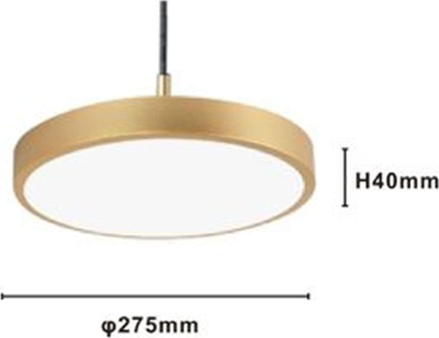 LAMPADARIO A SOSPENSIONE LED 40W ORO CERCHIO TONDO MODERNO MINIMAL LUCE 6500K 32927 in Lampade a sospensione Trade Shop italia - Napoli, commercioVirtuoso.it