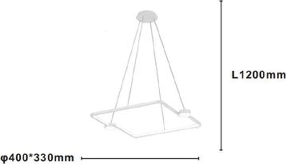 LAMPADARIO A SOSPENSIONE LED 30W QUADRATO CON TELECOMANDO DESIGN MODERNO BIANCO 71163 in Lampadari Trade Shop italia - Napoli, commercioVirtuoso.it