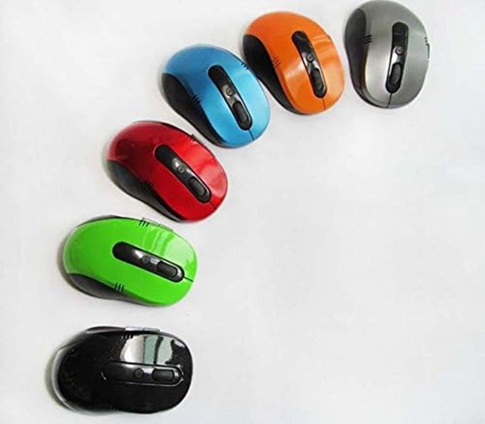 MOUSE OTTICO WIRELESS 2,4 GHZ SENZA FILI DESIGN ERGONOMICO 1000 DPI VARI COLORI in prodotto Trade Shop italia - Napoli, commercioVirtuoso.it