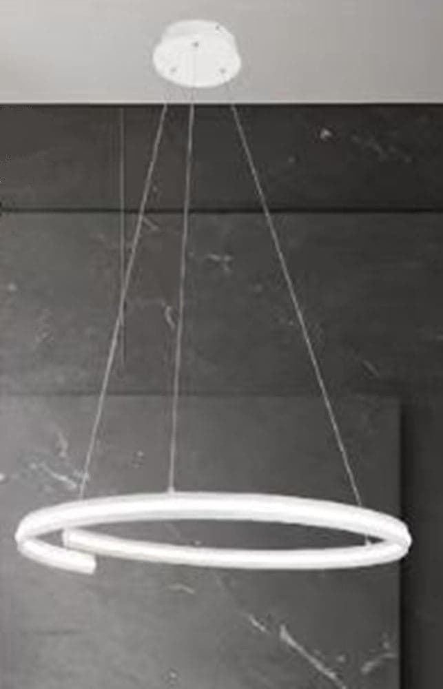 LAMPADARIO LED MODERNO A SEMICERCHIO 100W A SOSPENSIONE LUCE 4000K 70CM BIANCO 33436 in Lampade a sospensione Trade Shop italia - Napoli, commercioVirtuoso.it