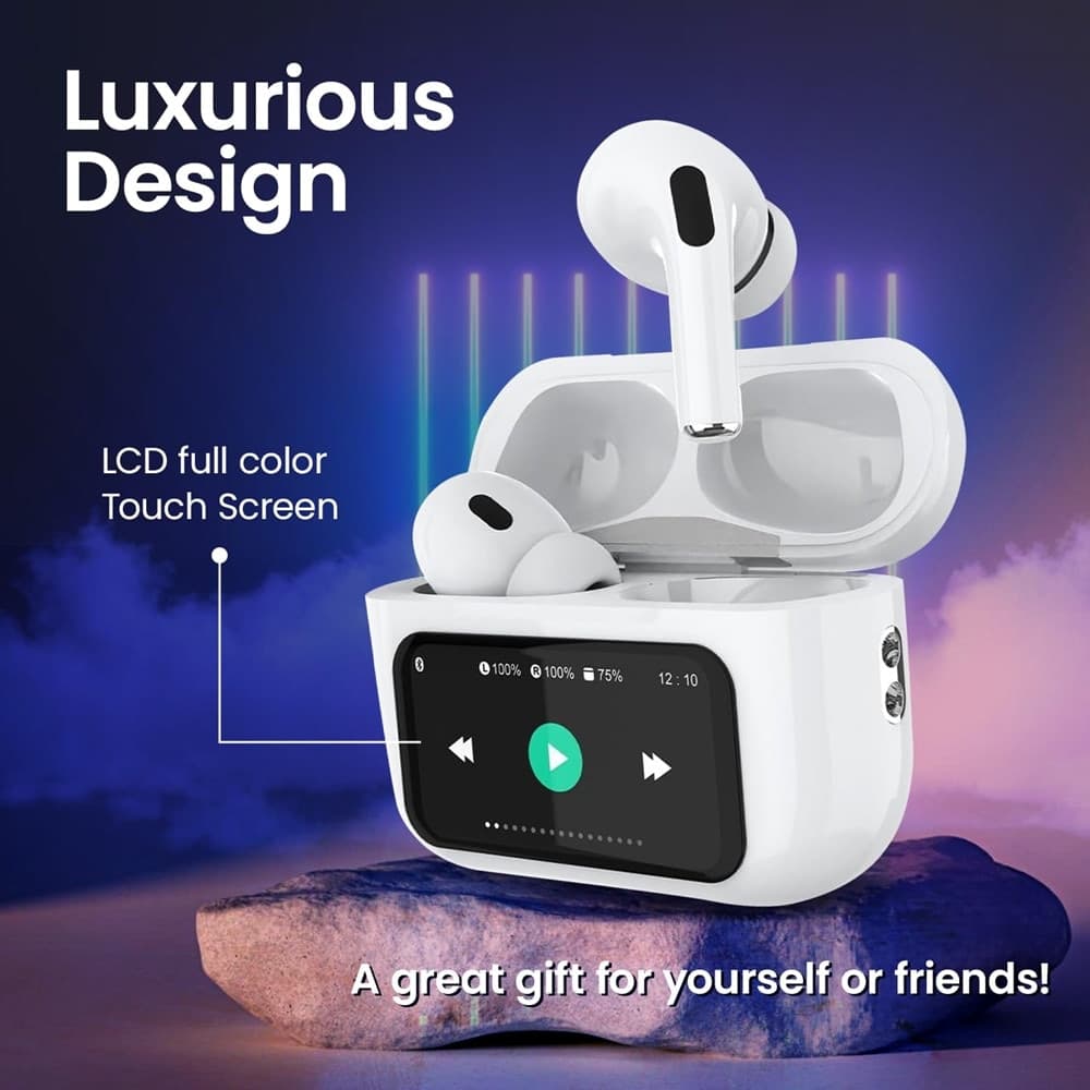 AURICOLARI IN-EAR CUFFIE TWS BLUETOOTH WIRELESS V5.4 CUSTODIA LCD TOUCH SCREEN in Cuffie In-Ear Trade Shop italia - Napoli, commercioVirtuoso.it
