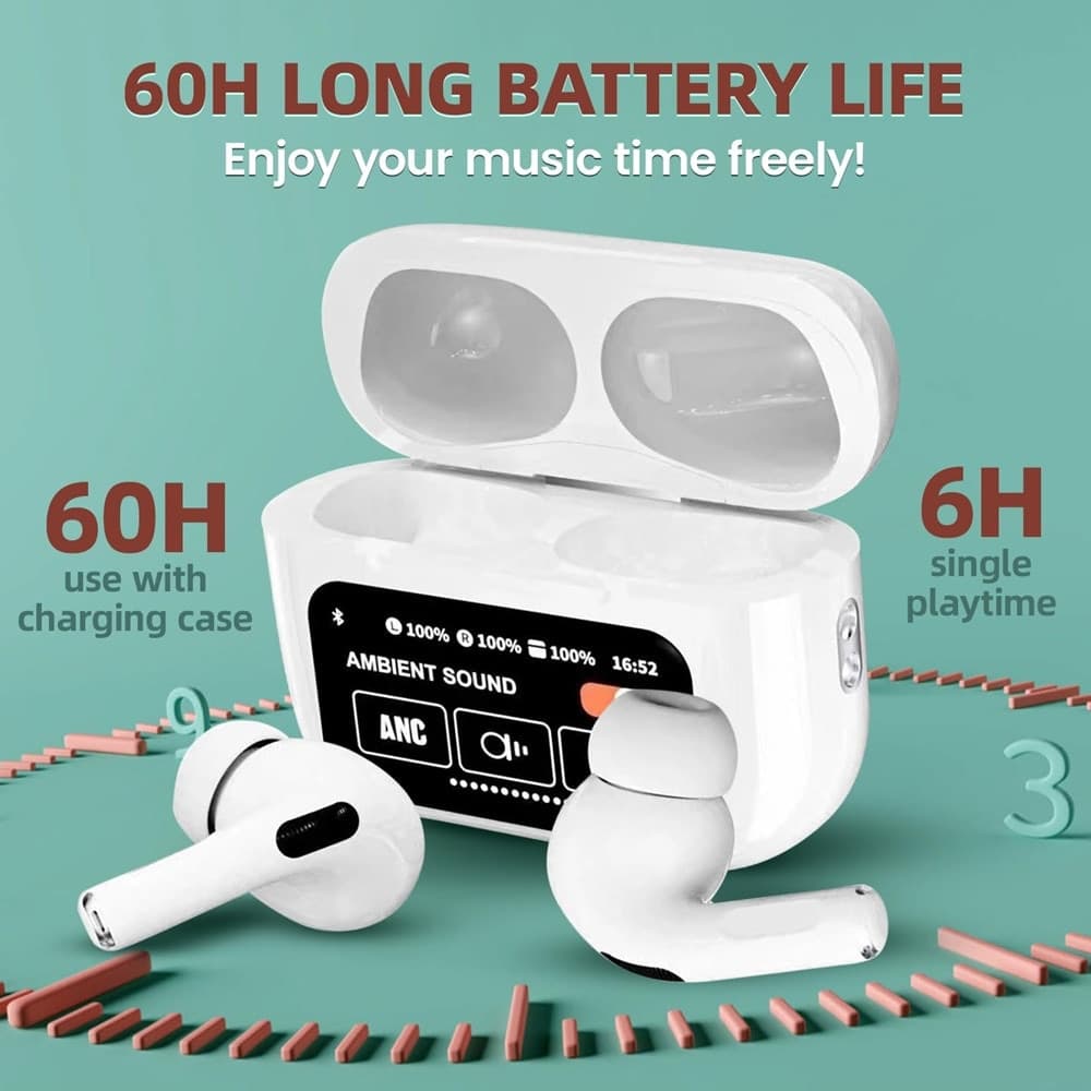 AURICOLARI IN-EAR CUFFIE TWS BLUETOOTH WIRELESS V5.4 CUSTODIA LCD TOUCH SCREEN in Cuffie In-Ear Trade Shop italia - Napoli, commercioVirtuoso.it
