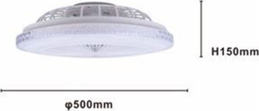 PLAFONIERA SOFFITTO LED CON VENTILATORE LAMPADARIO TELECOMANDO LUCE 3000-6500K 42255 in Ventilatori da soffitto con lampada Trade Shop italia - Napoli, commercioVirtuoso.it