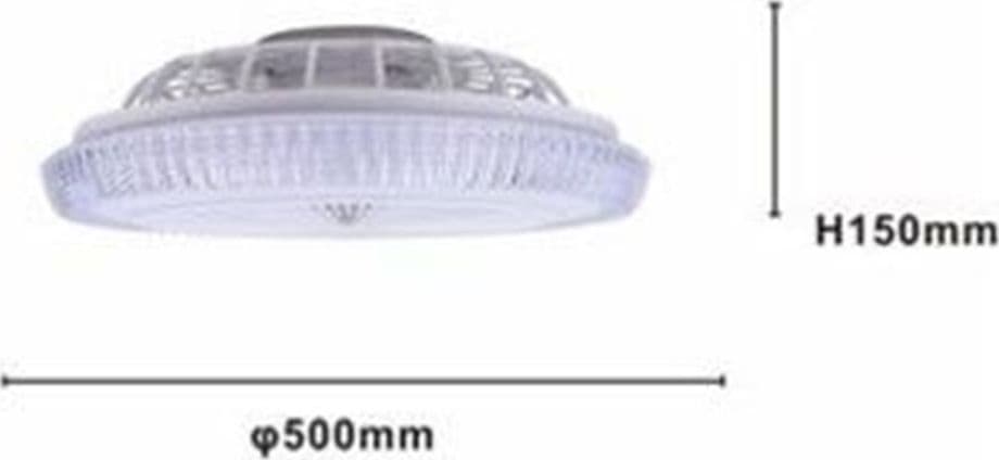 PLAFONIERA SOFFITTO LED LAMPADARIO CON VENTILATORE TELECOMANDO LUCE 3000-6500K 42279 in Ventilatori da soffitto con lampada Trade Shop italia - Napoli, commercioVirtuoso.it