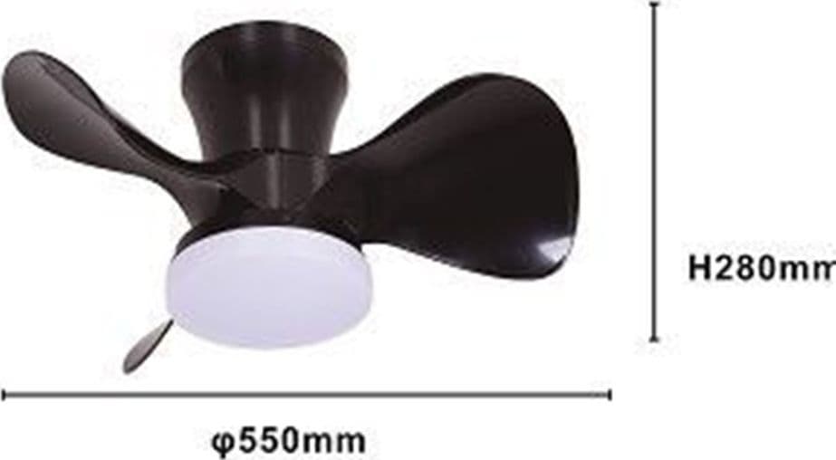 LAMPADARIO PLAFONIERA VENTILATORE DA SOFFITTO LED IP20 LUCE 3000-6500K NERO 42293 in Ventilatori da soffitto con lampada Trade Shop italia - Napoli, commercioVirtuoso.it