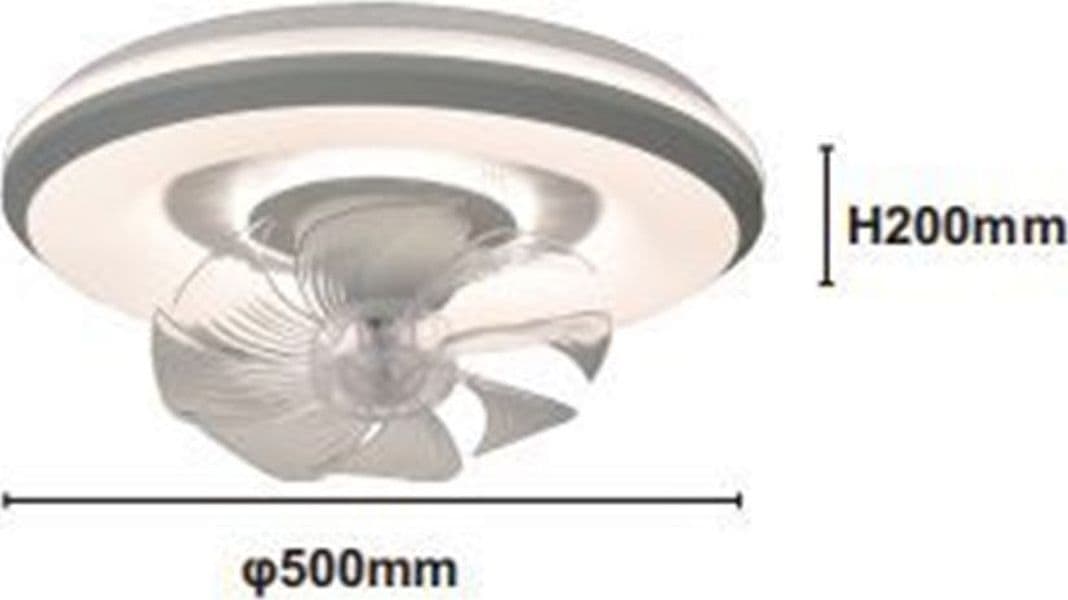 LAMPADA CON VENTOLA VENTILATORE PLAFONIERA DA SOFFITTO LED LUCE 3200K-6500K 33252 in Ventilatori da soffitto con lampada Trade Shop italia - Napoli, commercioVirtuoso.it