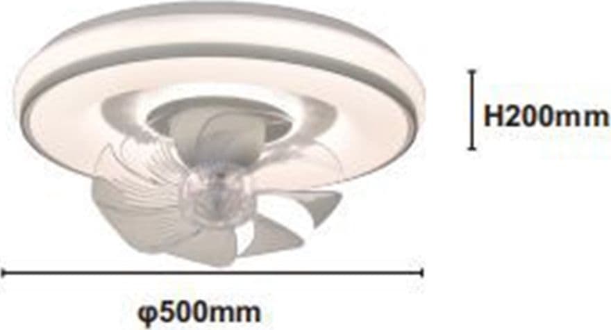 PLAFONIERA SOFFITTO CON VENTOLA LAMPADA VENTILATORE LUCE LED 3200K-6500K IP20 33245 in Ventilatori da soffitto con lampada Trade Shop italia - Napoli, commercioVirtuoso.it