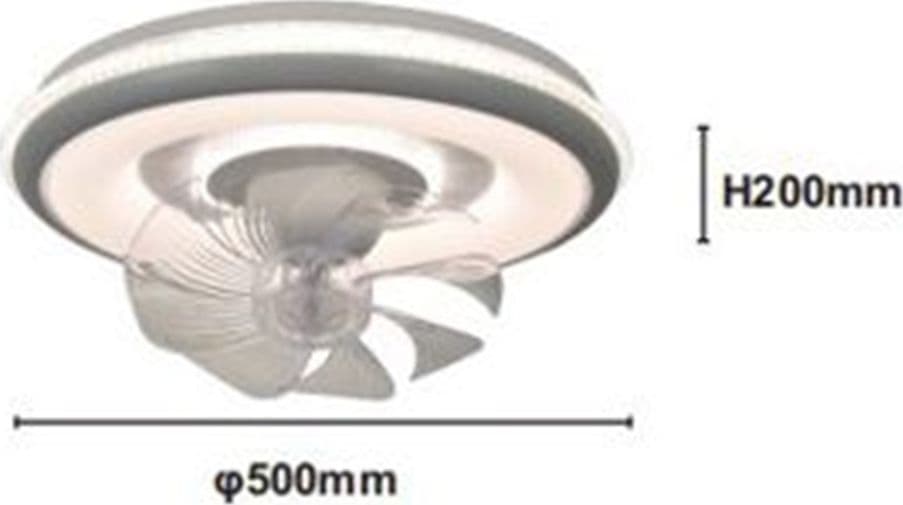 PLAFONIERA A VENTOLA LUCE 3200K-6500K LAMPADA TONDA DA SOFFITTO VENTILATORE 33214 in Ventilatori da soffitto con lampada Trade Shop italia - Napoli, commercioVirtuoso.it