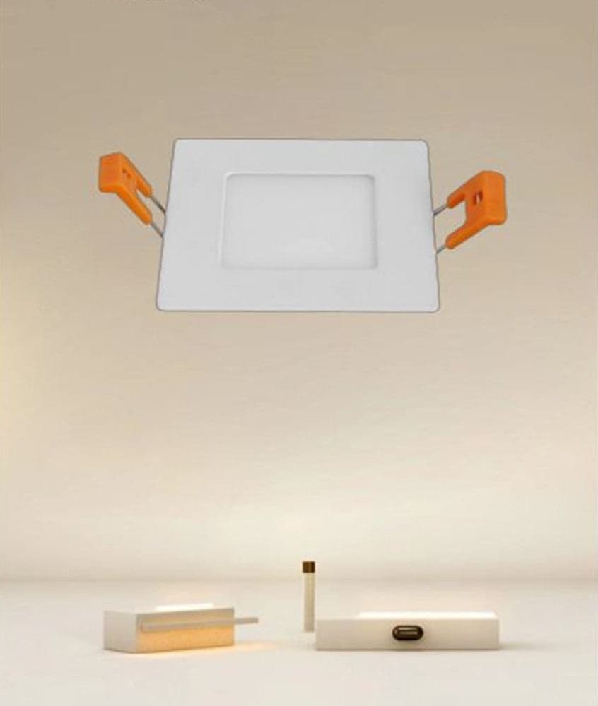 PANNELLO LED 3 WATT DA INCASSO QUADRATO BIANCO 85 MM LUCE 3000K-6500K IP20 00076 in Plafoniere da ufficio Trade Shop italia - Napoli, commercioVirtuoso.it