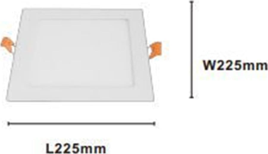 PANNELLO LED 18 WATT DA INCASSO QUADRATO BIANCO 225MM LUCE 3000K-6500K IP20 00106 in Plafoniere da ufficio Trade Shop italia - Napoli, commercioVirtuoso.it