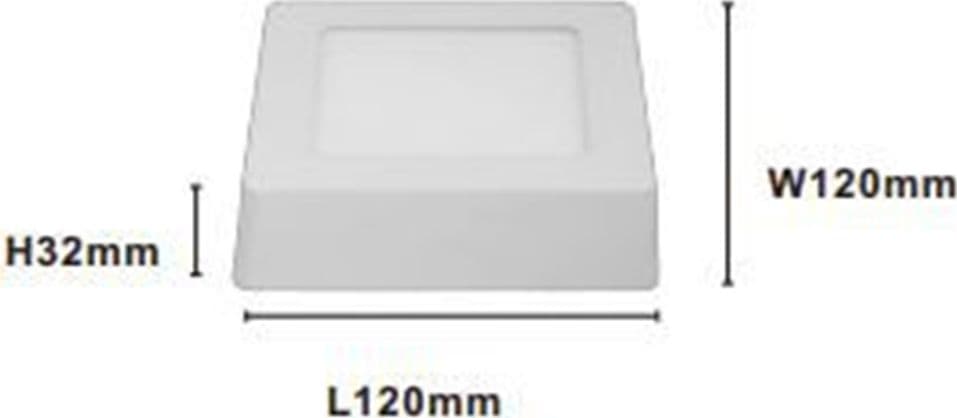 PLAFONIERA LED DA SOFFITTO 6W LUCE 3000K-6500K PARETE QUADRATO CON INTERRUTTORE 00168 in Plafoniere Trade Shop italia - Napoli, commercioVirtuoso.it