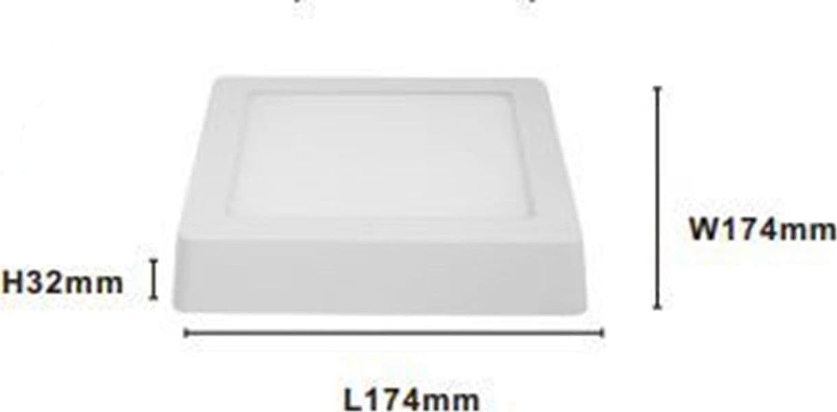 PLAFONIERA LED DA SOFFITTO 12W LUCE 3000K-6500K PARETE QUADRATO CON INTERRUTTORE 00175 in Plafoniere Trade Shop italia - Napoli, commercioVirtuoso.it