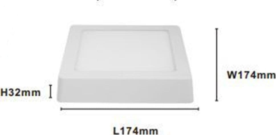 PLAFONIERA LED DA SOFFITTO 12W LUCE 3000K-6500K PARETE QUADRATO CON INTERRUTTORE 00175 in Plafoniere Trade Shop italia - Napoli, commercioVirtuoso.it