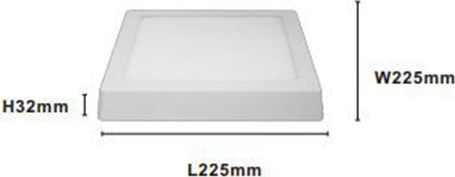PLAFONIERA LED DA SOFFITTO 18W LUCE 3000K-6500K PARETE QUADRATO CON INTERRUTTORE 00182 in Plafoniere Trade Shop italia - Napoli, commercioVirtuoso.it