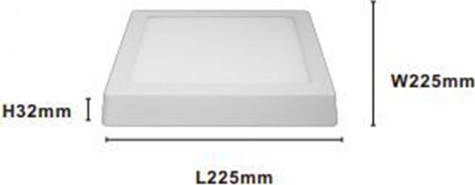 PLAFONIERA LED DA SOFFITTO 18W LUCE 3000K-6500K PARETE QUADRATO CON INTERRUTTORE 00182 in Plafoniere Trade Shop italia - Napoli, commercioVirtuoso.it