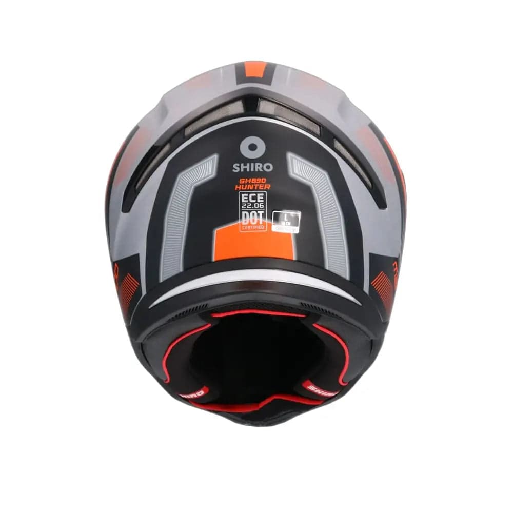 Shiro - Casco integrale Hunter Mando grigio arancione nero matt L in Autocategorizzazione Più Di Più Ideas - Casalnuovo di Napoli, commercioVirtuoso.it