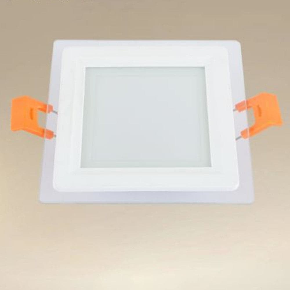 PANNELLO LED INCASSO LUCE 3000K-6500K 6W QUADRATO AM-CS-6 CON BORDO TRAPARENTE 00663 in Plafoniere da ufficio Trade Shop italia - Napoli, commercioVirtuoso.it