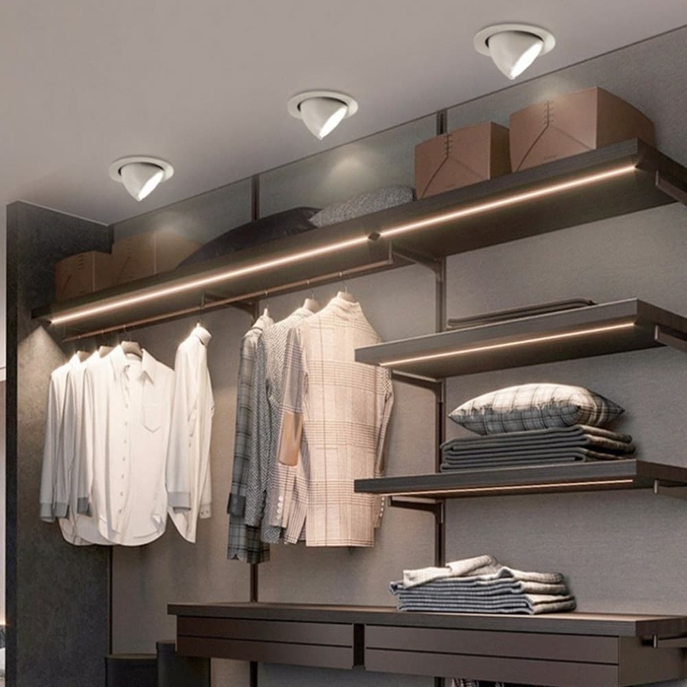 FARETTO LED DA INCASSO 40W 4400LM BIANCO ORIENTABILE LUCE 3000K-6500K IP20 00779 in Faretti da soffitto Trade Shop italia - Napoli, commercioVirtuoso.it