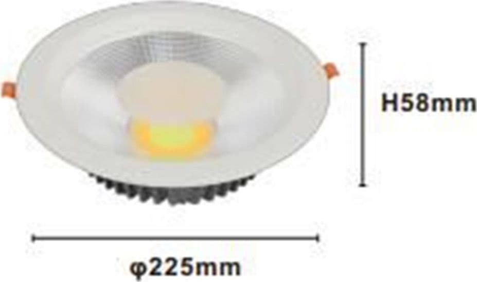 FARETTO DA INCASSO LED COB 35W LUCE 3000K-6500K BIANCO ILLUMINAZIONE INTERNI 00427 in Faretti da soffitto Trade Shop italia - Napoli, commercioVirtuoso.it