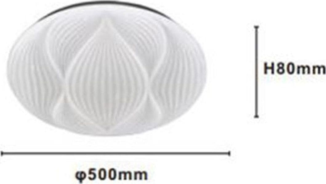 LAMPADA DA SOFFITTO PLAFONIERA DECORATA BIANCO LED 60W LUCE FREDDA 6500K IP20 69771 in Plafoniere Trade Shop italia - Napoli, commercioVirtuoso.it