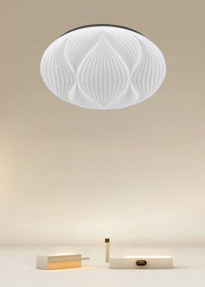 LAMPADA DA SOFFITTO PLAFONIERA DECORATA BIANCO LED 60W LUCE FREDDA 6500K IP20 69771 in Plafoniere Trade Shop italia - Napoli, commercioVirtuoso.it