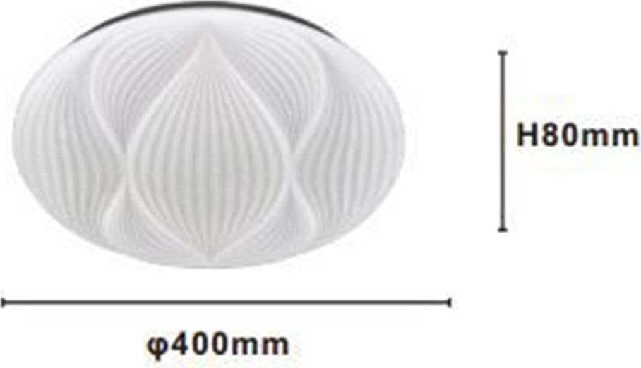 PLAFONIERA LAMPADA SOFFITTO DECORATA BIANCO LED 45W LUCE FREDDA 6500K IP20 97485 in Plafoniere Trade Shop italia - Napoli, commercioVirtuoso.it