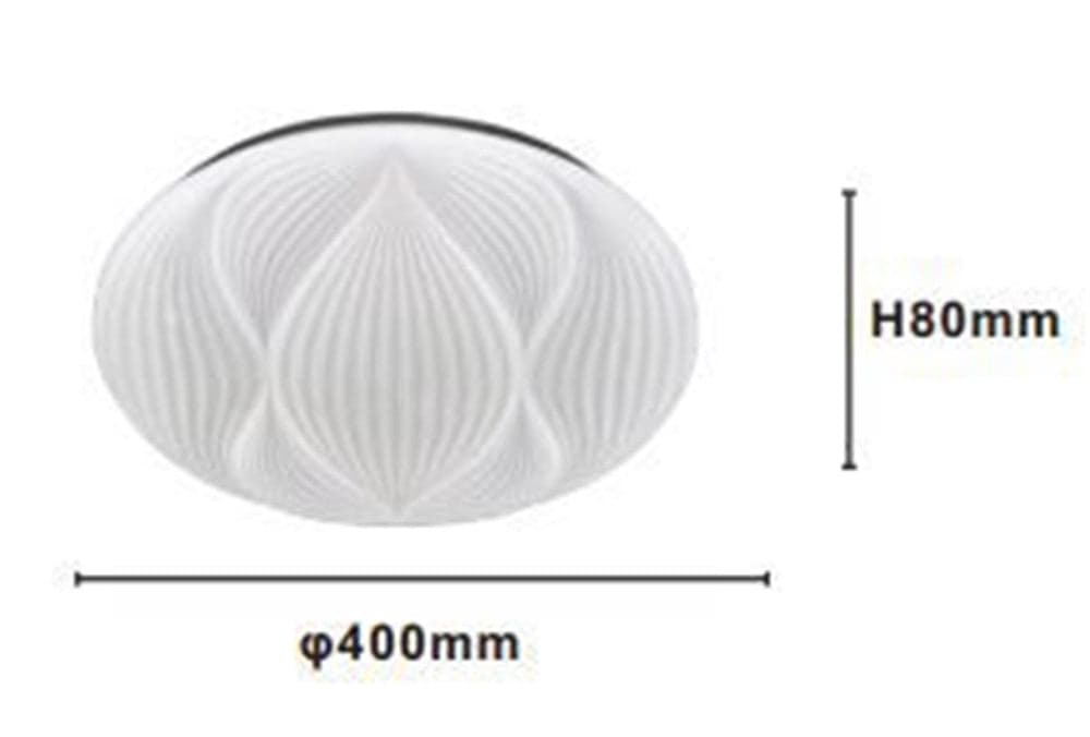 PLAFONIERA LAMPADA SOFFITTO DECORATA BIANCO LED 45W LUCE FREDDA 6500K IP20 97485 in Plafoniere Trade Shop italia - Napoli, commercioVirtuoso.it