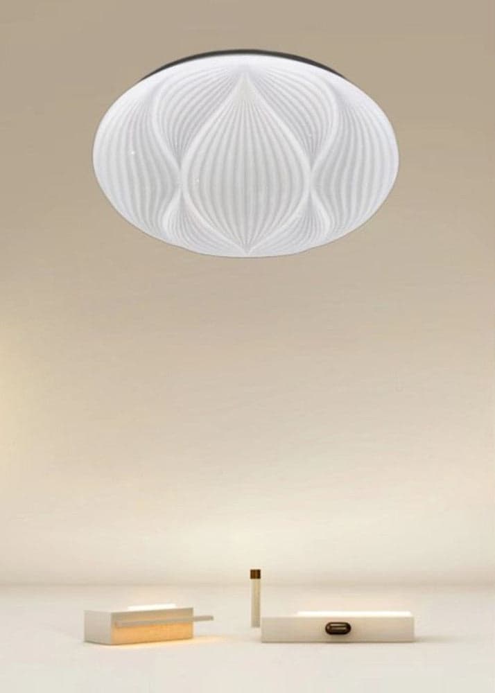 PLAFONIERA LAMPADA SOFFITTO DECORATA BIANCO LED 45W LUCE FREDDA 6500K IP20 97485 in Plafoniere Trade Shop italia - Napoli, commercioVirtuoso.it