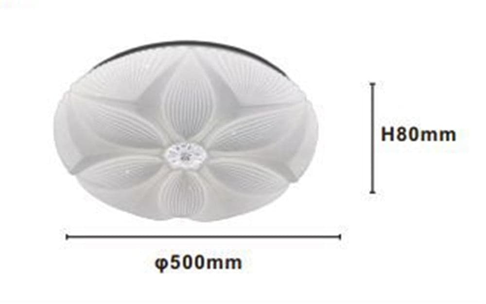 PLAFONIERA SOFFITTO LAMPADA LED DECORO FIORE 60W BIANCO LUCE FREDDA 6500K IP20 16744 in Plafoniere Trade Shop italia - Napoli, commercioVirtuoso.it