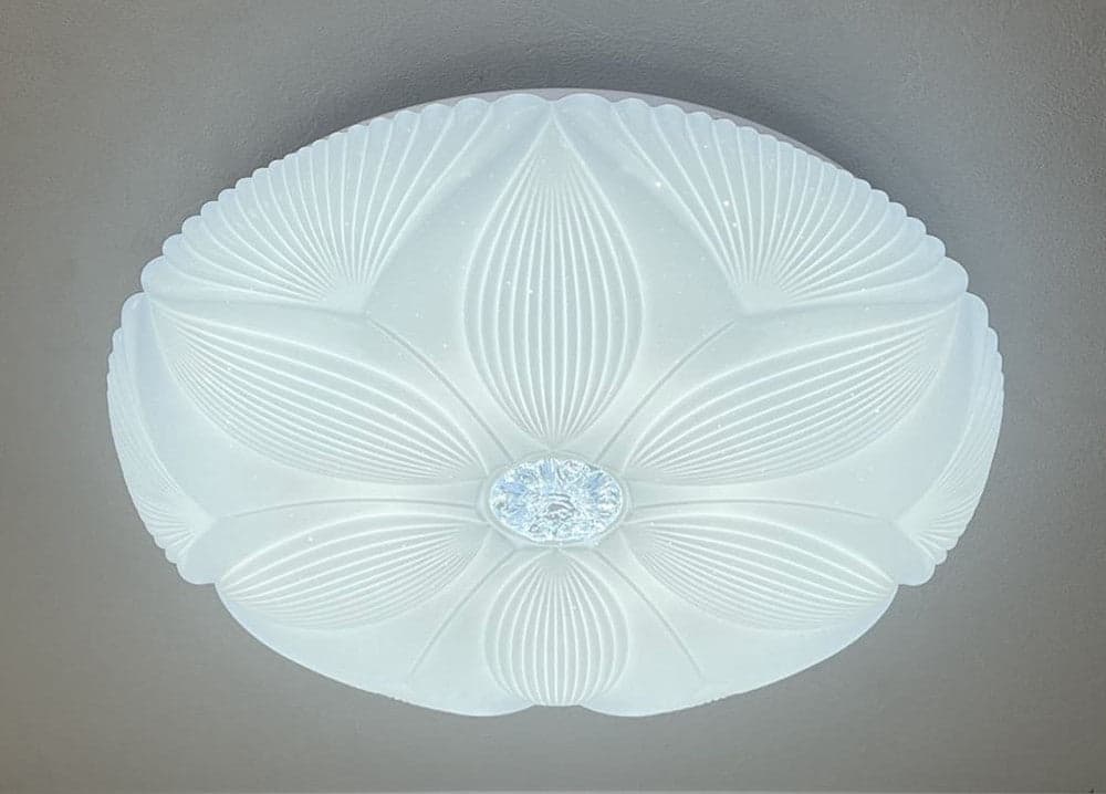 PLAFONIERA SOFFITTO LAMPADA LED DECORO FIORE 60W BIANCO LUCE FREDDA 6500K IP20 16744 in Plafoniere Trade Shop italia - Napoli, commercioVirtuoso.it
