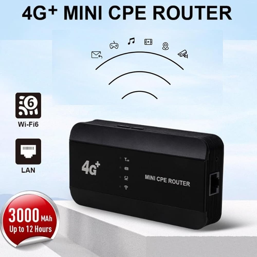 MINI ROUTER CPE ETHERNET 4G LTE WIFI 6 300MBPS RJ45 SLOT SCHEDA SIM TIPO C PORTATILE in prodotto Trade Shop italia - Napoli, commercioVirtuoso.it
