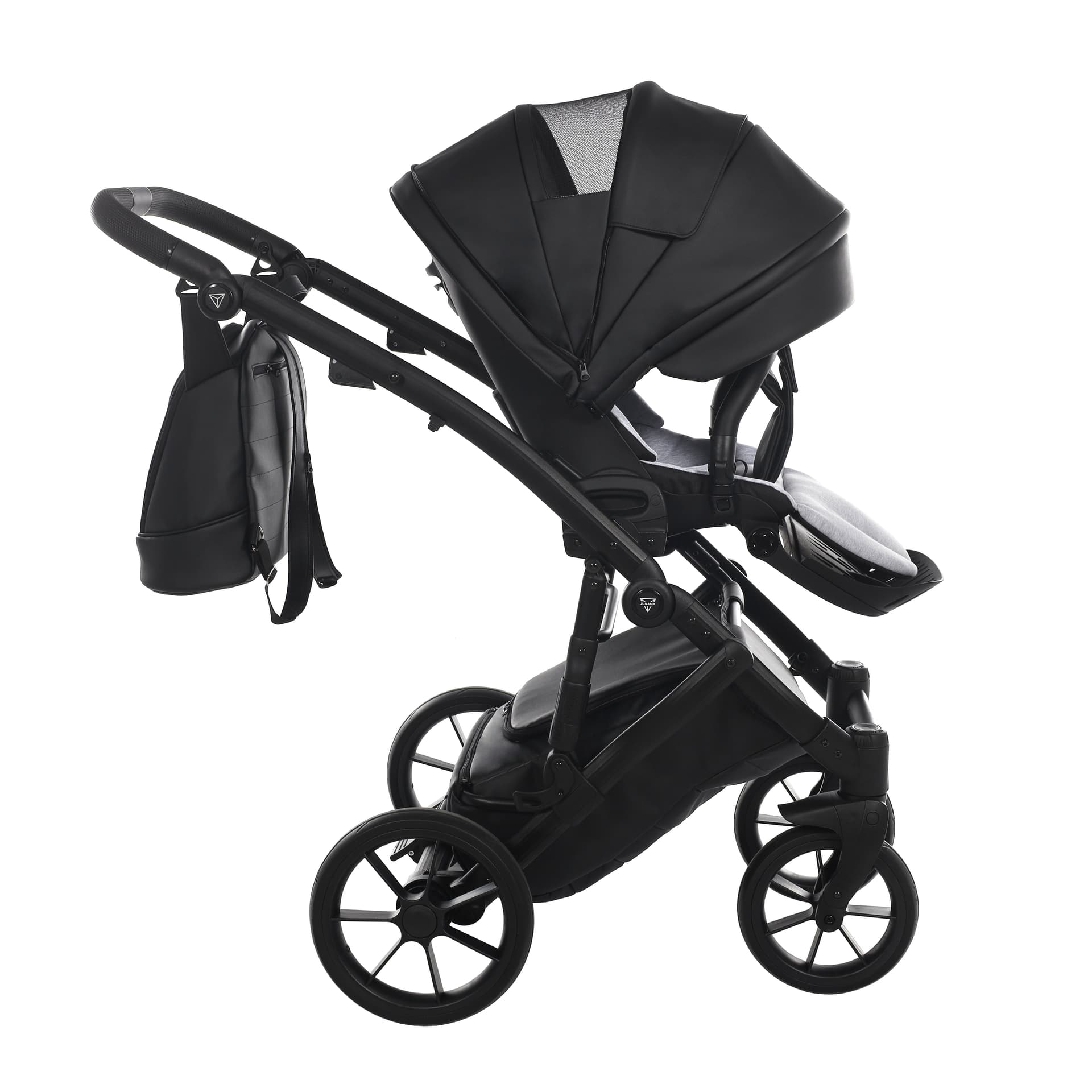 Junama Space Eko V3 2 in 1 Nero Telaio Nero in Scopini e porta scopini La Casa Del Bebè - Napoli, commercioVirtuoso.it