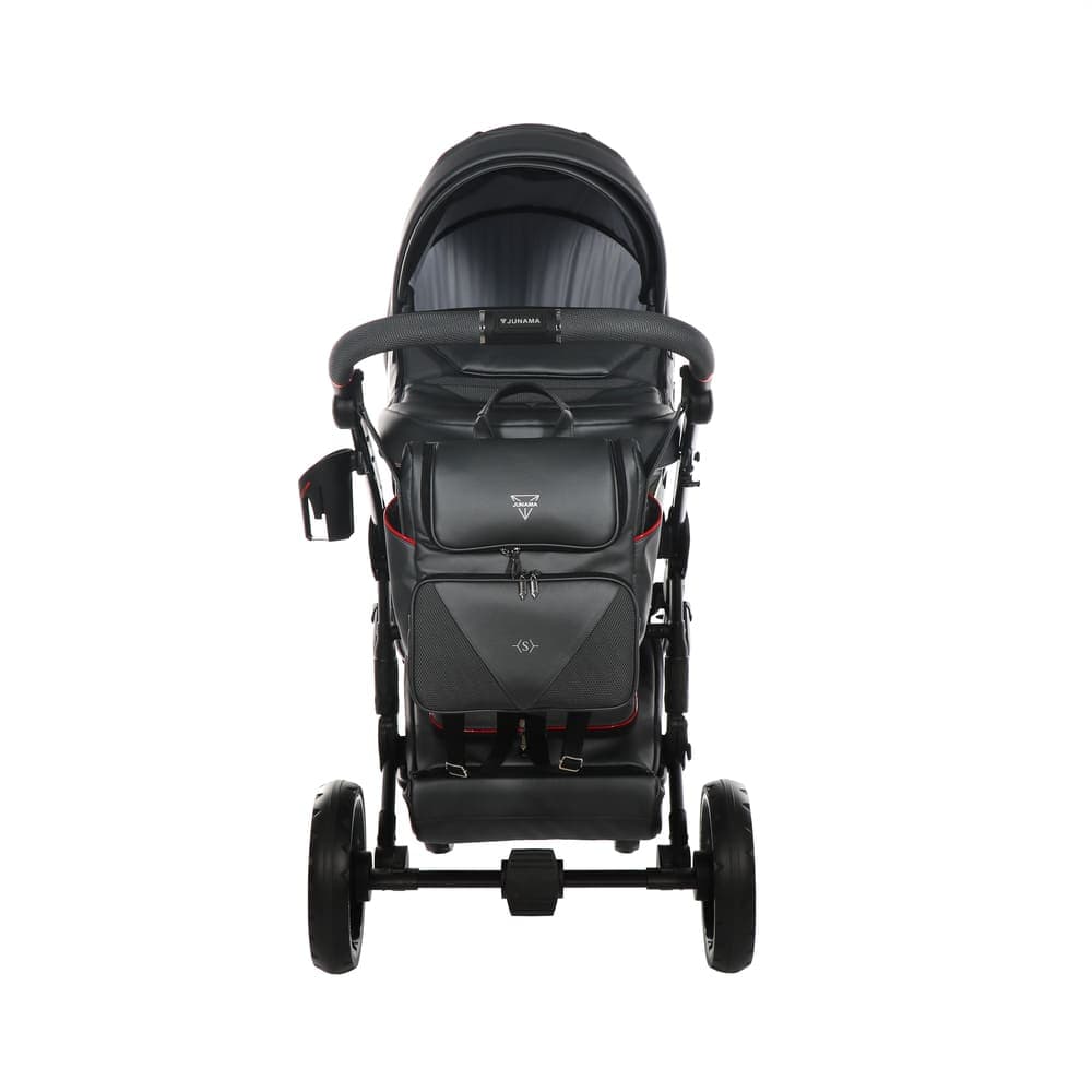 Junama Diamond S-Class V3 2 in 1 Nero Telaio Nero Dettagli Rosso in Scaffalature La Casa Del Bebè - Napoli, commercioVirtuoso.it