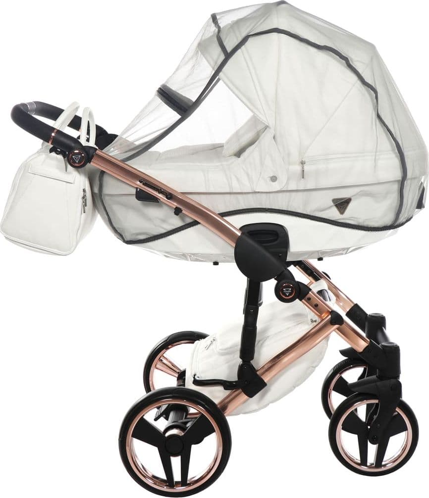 Junama Diamond Fluo Individual V3 2 in 1 Pelle Bianco Telaio Oro Rosa in Orecchini La Casa Del Bebè - Napoli, commercioVirtuoso.it