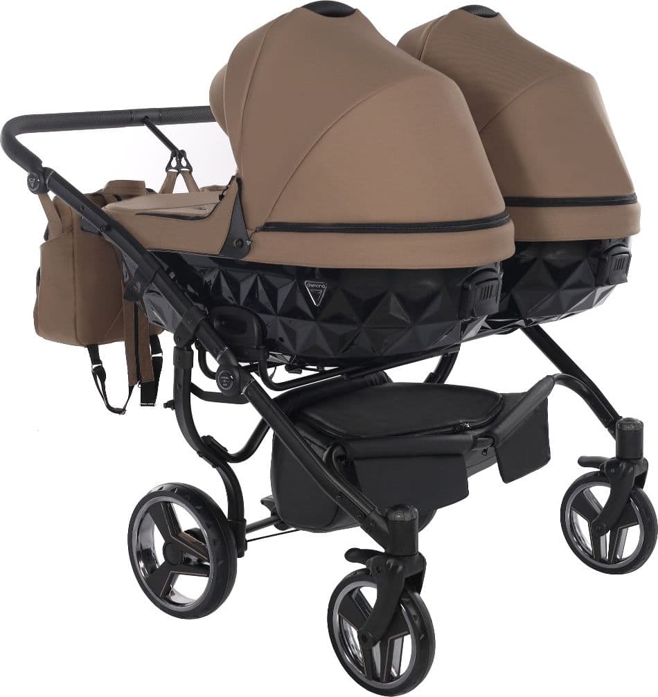 Trio Junama Diamond Basic Gemellare V2 3 in 1 Beige/Telaio Nero in Sistemi modulari La Casa Del Bebè - Napoli, commercioVirtuoso.it