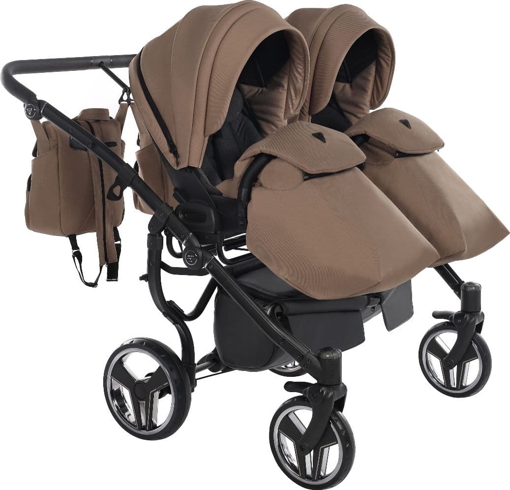 Trio Junama Diamond Basic Gemellare V2 3 in 1 Beige/Telaio Nero in Sistemi modulari La Casa Del Bebè - Napoli, commercioVirtuoso.it