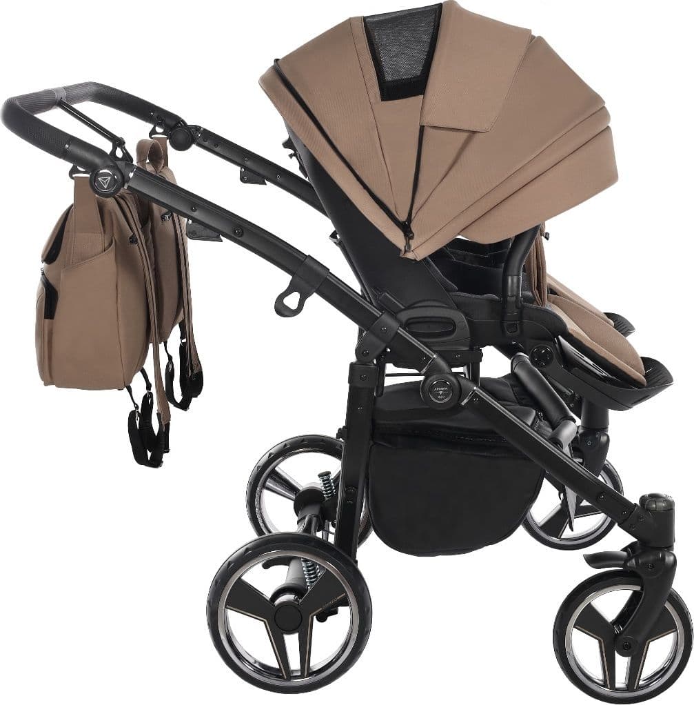 Trio Junama Diamond Basic Gemellare V2 3 in 1 Beige/Telaio Nero in Sistemi modulari La Casa Del Bebè - Napoli, commercioVirtuoso.it
