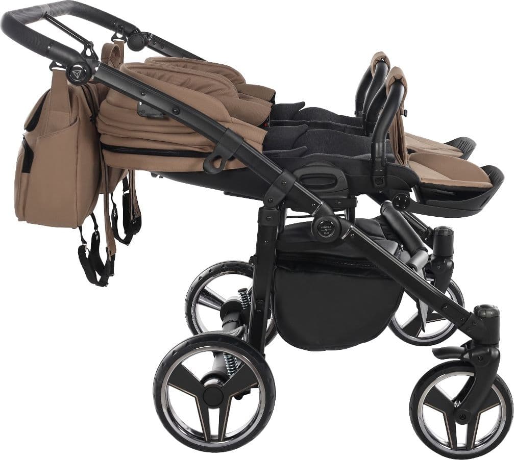 Trio Junama Diamond Basic Gemellare V2 3 in 1 Beige/Telaio Nero in Sistemi modulari La Casa Del Bebè - Napoli, commercioVirtuoso.it