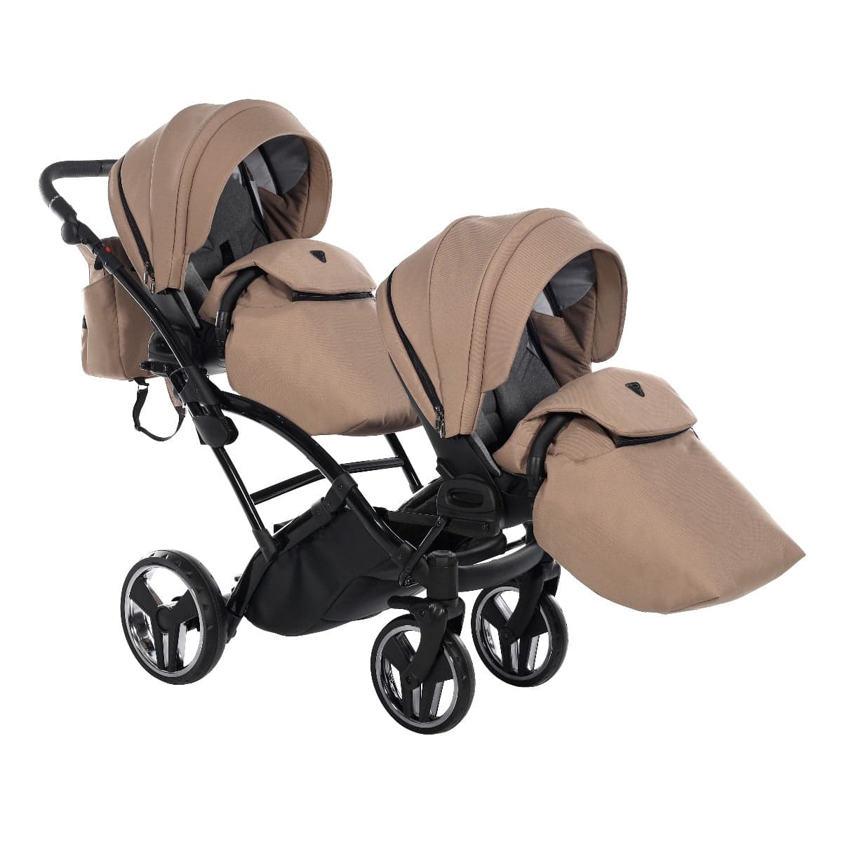 Junama Diamond Basic Gemellare Slim V2 2 in 1 Beige/Telaio Nero in  La Casa Del Bebè - Napoli, commercioVirtuoso.it