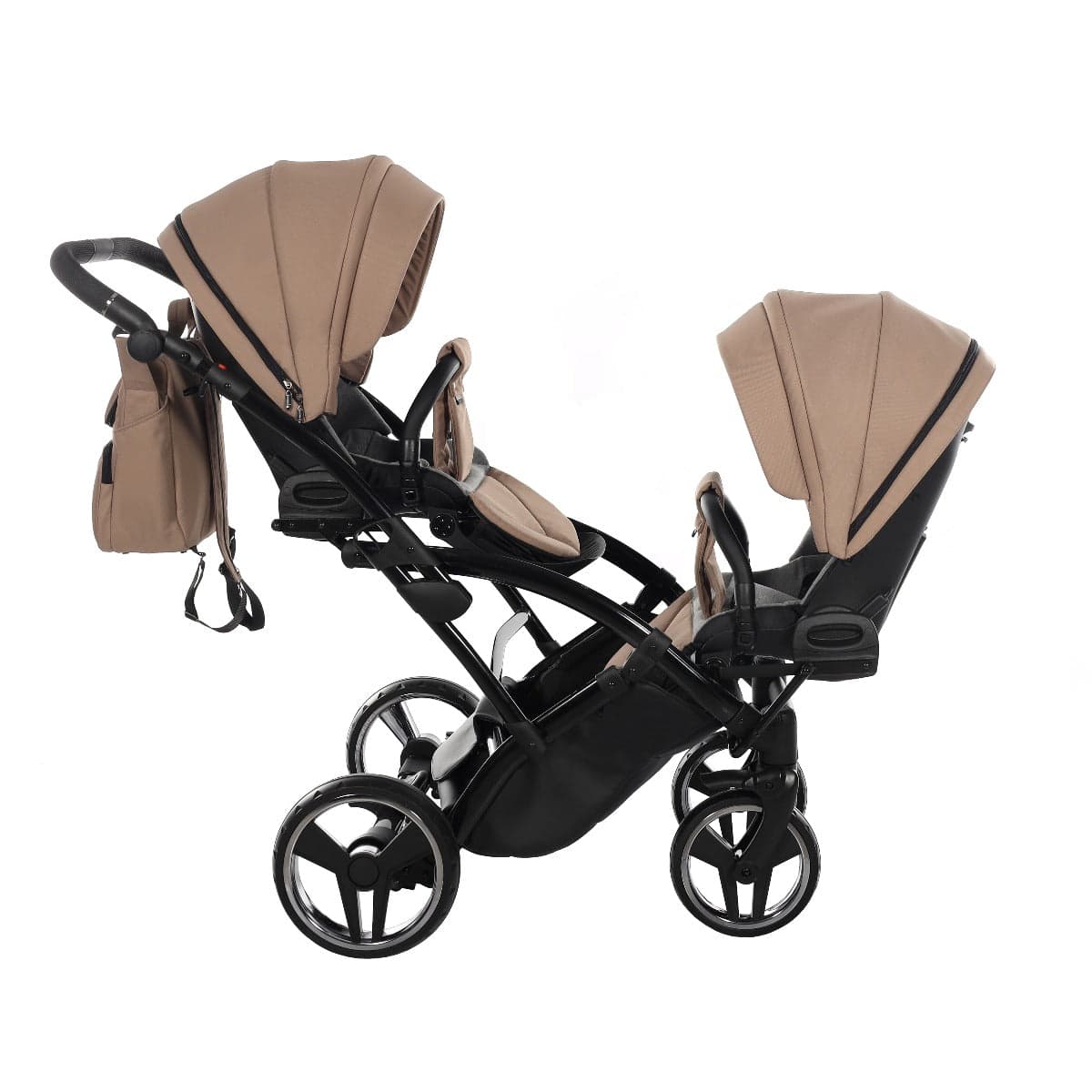 Junama Diamond Basic Gemellare Slim V2 2 in 1 Beige/Telaio Nero in  La Casa Del Bebè - Napoli, commercioVirtuoso.it