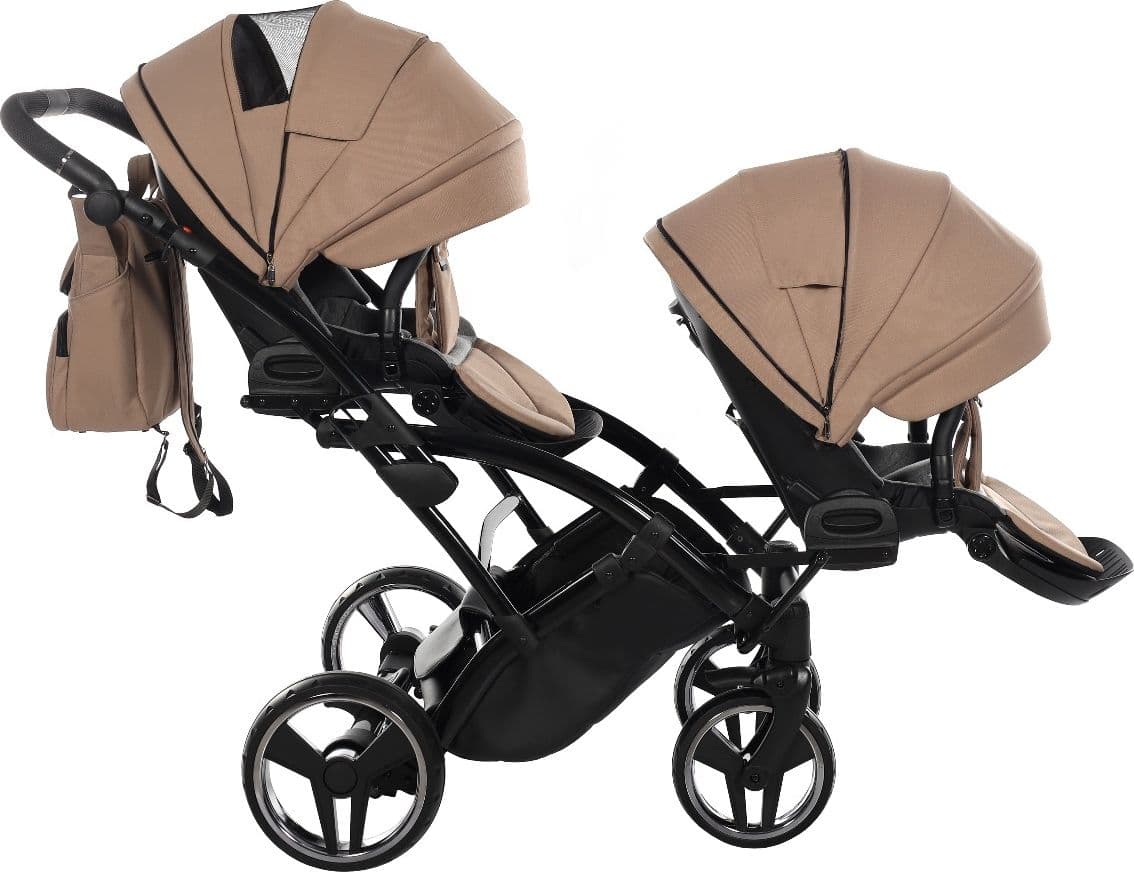 Trio Junama Diamond Basic Gemellare Slim V2 3 in 1 Beige/Telaio Nero in Sistemi modulari La Casa Del Bebè - Napoli, commercioVirtuoso.it