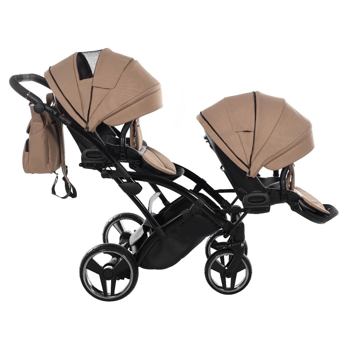 Junama Diamond Basic Gemellare Slim V2 2 in 1 Beige/Telaio Nero in  La Casa Del Bebè - Napoli, commercioVirtuoso.it
