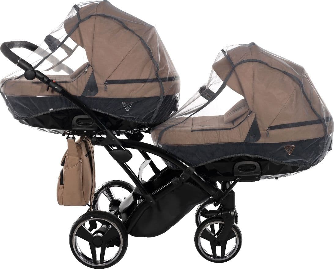Trio Junama Diamond Basic Gemellare Slim V2 3 in 1 Beige/Telaio Nero in Sistemi modulari La Casa Del Bebè - Napoli, commercioVirtuoso.it