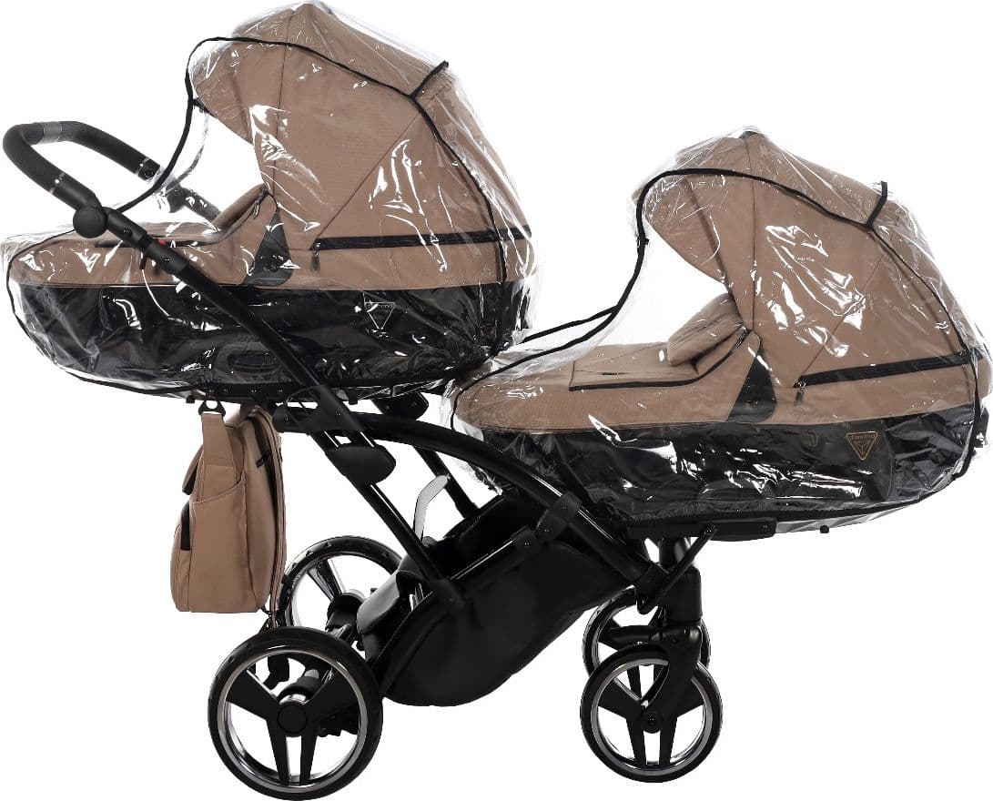 Trio Junama Diamond Basic Gemellare Slim V2 3 in 1 Beige/Telaio Nero in Sistemi modulari La Casa Del Bebè - Napoli, commercioVirtuoso.it