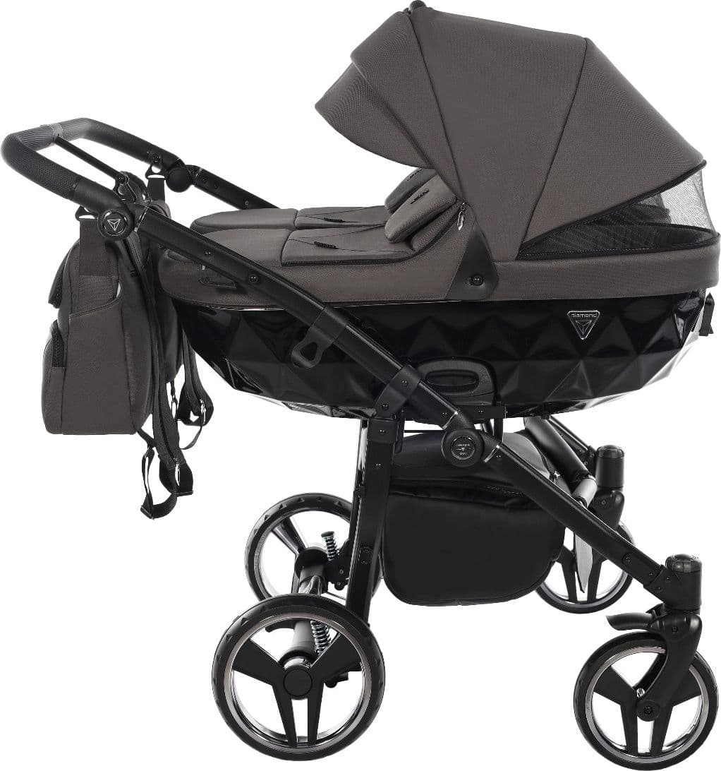 Trio Junama Diamond Basic Gemellare V2 3 in 1 Grigio/Telaio Nero in Passeggini gemellari e doppi La Casa Del Bebè - Napoli, commercioVirtuoso.it